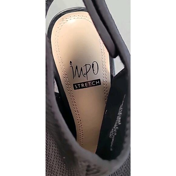 Impo Nurelle Black Fabric Slingback Heels Size 8M Women’s GUC - Picture 5 of 8